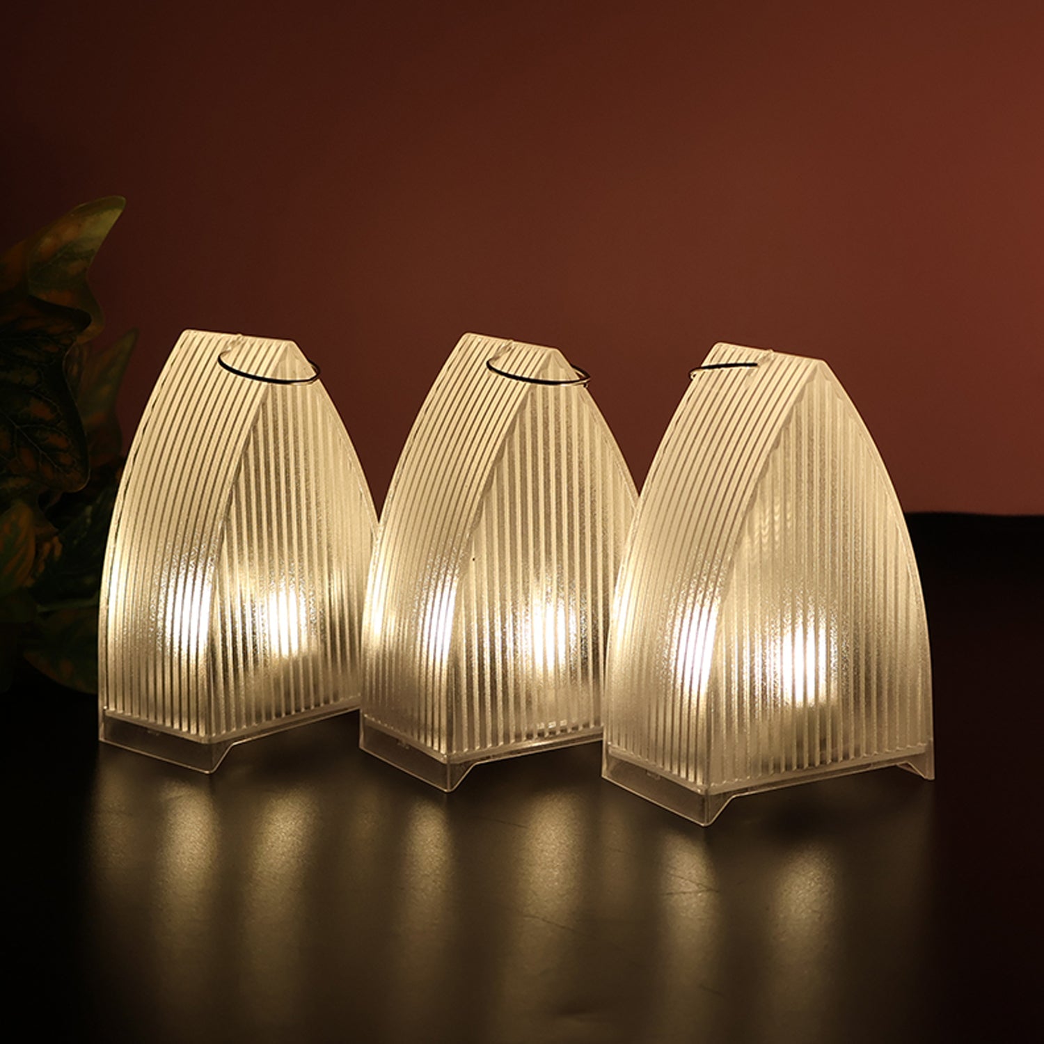 Transparent Decorative LED Candle Lights (24 Pc) Transparent Decorative LED Candle Lights (24 Pc)